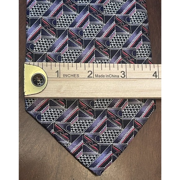 John Hill Executive Collection 100% Silk Men’s Neck Tie Made In Italy - Picture 4 of 9